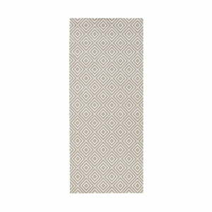 Sivý vonkajší koberec NORTHRUGS Karo, 80 × 150 cm