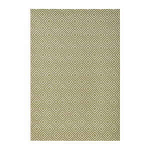 Zelený vonkajší koberec NORTHRUGS Karo, 160 × 230 cm