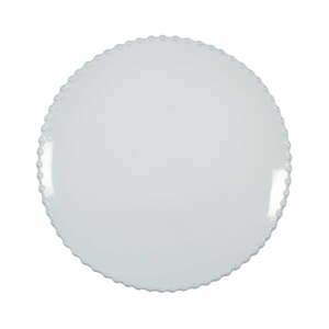 Biely kameninový dezertný tanier Costa Nova Pearl, ⌀ 22 cm