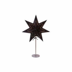 Čierna svetelná dekorácia Star Trading Bobo, výška 51 cm