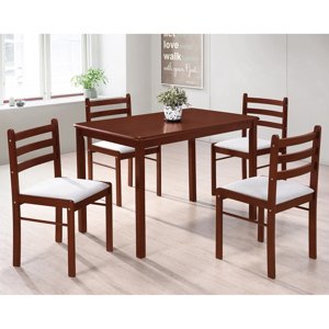 Stôl + 4 stoličky FARO lak čerešňa