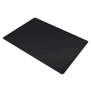 Čierna plastová podložka pod stoličku 100 x 140 cm