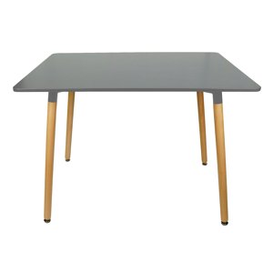 Sivý jedálenský stôl BERGEN 140x80 cm