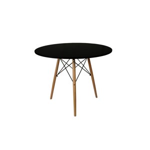 Čierny jedálenský stôl OSLO 70x70