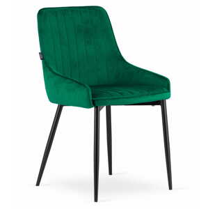 Zelená zamatová stolička MONZA
