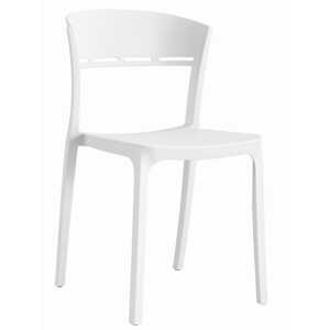 Biela plastová stolička COCO