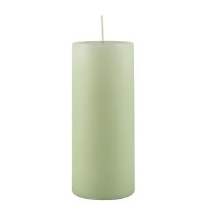 IB Laursen Zelená stĺpová sviečka LIGHT GREEN 15 cm