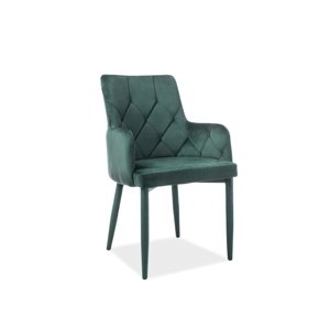 Zelená stolička RICARDO VELVET