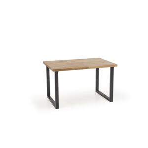 Jedálenský stôl s dubovou doskou RADUS 120(200)x78