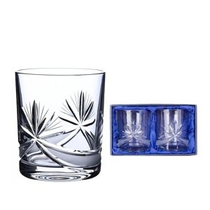 Onte Crystal Bohemia Crystal ručne brúsené poháre na whisky Mašle 330 ml 2KS