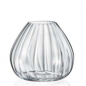 Crystalex sklenená váza Waterfall 18,5 cm