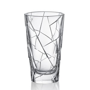 Bohemia Jihlava sklenená váza Crack 30,5 cm