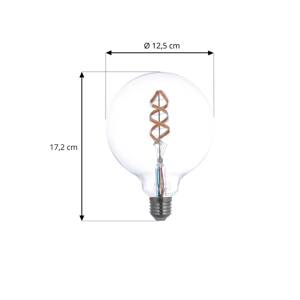 Smart LED E27 G125 4W RGB WLAN číra tunable white