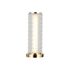 Stolná lampa Irma LED, zlatá farba/čierna