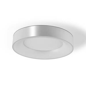 Stropné LED svietidlo Sauro, Ø 40 cm, strieborná