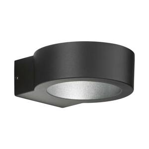 Vonkajšie nástenné LED Torres, okrúhle, čierna