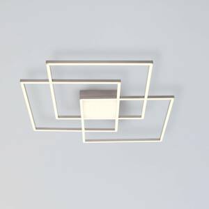 Stropné LED svetlo Asmin, CCT, oceľ, 75x75 cm