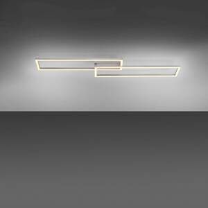 Stropné LED svetlo Iven, stmieva, oceľ, 92,4x22 cm