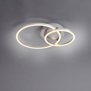 Stropné LED svetlo Ivanka, dva kruhy