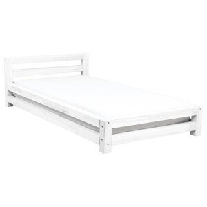 Benlemi Jednolôžková posteľ MODERN Zvoľte farbu: Biela, Rozmer: 80 x 200 cm