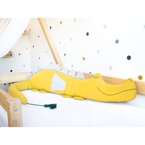 SenLove Bavlnený chránič do detskej postele DRÁČIK Zvoľte farbu: Žltá