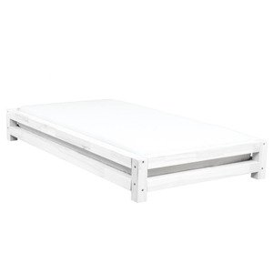 Benlemi Jednolôžková posteľ JAPA Zvoľte farbu: Biela, Rozmer: 120 x 200 cm