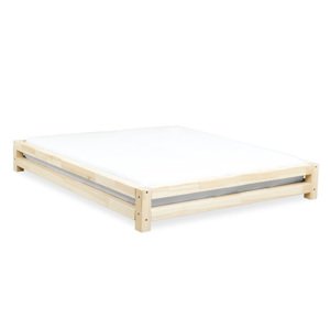 Benlemi Dvojlôžková posteľ JAPA Zvoľte farbu: Nelakovaná, Rozmer: 160 x 200 cm