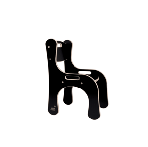 Detská ergonomická stolička z dreva GOOD WOOD Zvoľte farbu: Čierna