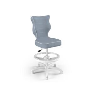 Entelo Ergonomická stolička bez koliesok pre deti k písaciemu stolu MODRÁ Rozmer: dieťa 119 - 142 cm (výška stola 68 - 81 cm)