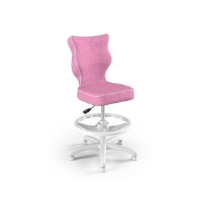 Entelo Pohodlná detská stolička bez lakťových opierok k písaciemu stolu RUŽOVÁ Rozmer: dieťa 119 - 142 cm (výška stola 68 - 81 cm)