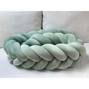 SenLove Zamatový mantinel pletený do vrkoča z 5 prameňov Zvoľte farbu: Šalviová zelená, Zvoľte dĺžku: 320 cm