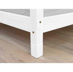 Benlemi Súprava prídavných nôh postele FOOTS Zvoľte farbu: Biela, Varianta: Pre nočný stolík NANOC (2 ks), Rozmer: 10 cm
