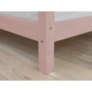 Benlemi Súprava prídavných nôh postele FOOTS Zvoľte farbu: Pastelovo ružová, Varianta: Pre nočný stolík NANOC (2 ks), Rozmer: 10 cm