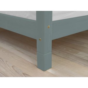Benlemi Súprava prídavných nôh postele FOOTS Zvoľte farbu: Šalviová zelená, Varianta: Pre nočný stolík NANOC (2 ks), Rozmer: 10 cm