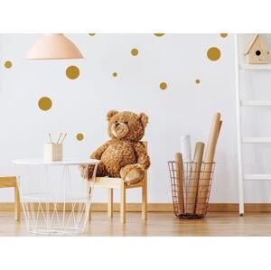 Pastelowe Love Nálepky na stenu do detskej izby PUNTÍKY Zvoľte farbu: Strieborná