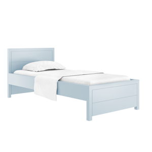 BAMI Drevená jednolôžková posteľ SIMONE 90x200 cm do detskej izby Zvoľte farbu: Modrá