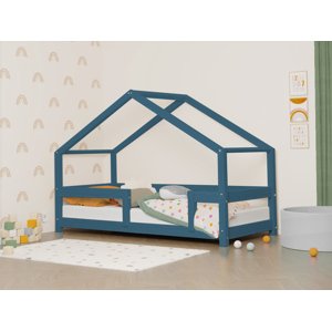 Benlemi Domčeková posteľ LUCKY 120x200 cm + matrac METROPOLIS Zvoľte farbu: Námornícka modrá