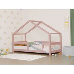 Benlemi Domčeková posteľ LUCKY 120x200 cm + matrac METROPOLIS Zvoľte farbu: Pastelovo ružová
