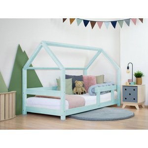Benlemi Domčeková posteľ TERY s bočnicou 120x200 cm + matrac METROPOLIS Zvoľte farbu: Svetlo modrá