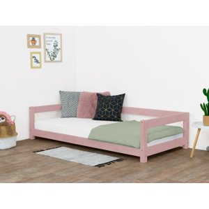 Benlemi Jednolôžková posteľ STUDY 90x200 cm + matrac METROPOLIS Zvoľte farbu: Pastelovo ružová
