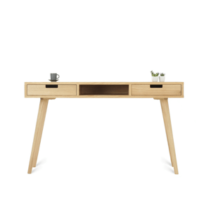 Benlemi Písací stôl z dubového masívu s dvoma šuplíkmi LEA 130 cm prírodný Kvalita dreva: 1. Dubový masív triedy A