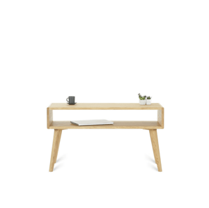 Benlemi Zaoblený drevený konferenčný stolík VIDE ONE FLO Kvalita dreva: 1. Dubový masív triedy A