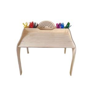 Myminihome Detský stolík RAINBOW s pastelkovníkmi Zvoľte farbu: Mätová