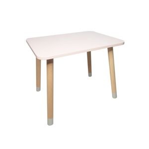 Manibox Drevený detský stolček + meno ZADARMO Zvoľte farbu: Ružová, Zvoľte rozmer: 60x60 cm
