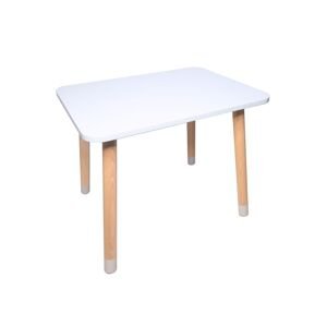 Manibox Drevený detský stolček + meno ZADARMO Zvoľte farbu: Biela, Zvoľte rozmer: 80x60 cm