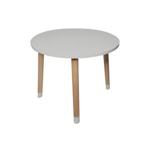 Manibox Okrúhly detský stôl z dreva + meno ZADARMO Zvoľte farbu: Sivá